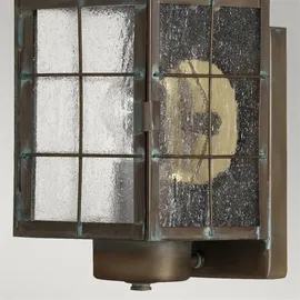 quintiesse Außenwandleuchte Glas, Metall 34,2 cm IP44 gold