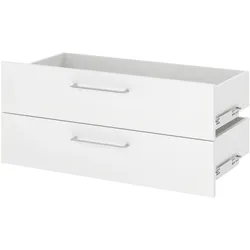 Hammerbacher-Schubladen für 80 cm breite Schränke, 1 OH, BS, Weiß-V918S2/W/BS