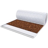 Fdm Matratzentopper KOKOS-KALTSCHAUM Matratze Topper 90x200 cm Kaltschaum Kokos Höhe 4 cm Allergiker Geeignet Öko-Tex Weiß