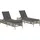 vidaXL Sonnenliege 200 x 58 x 26 cm Grau