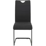 Möbel Boss Esszimmerstuhl Mars Webstoff schwarz 2er Set