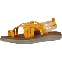 Teva Damen Voya Strappy Leather Womens Sandalen, Gelb (Sunflower Snf), 42 EU - 42 EU