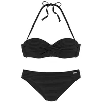 VENICE BEACH Bügel-Bandeau-Bikini Damen schwarz Gr.36 Cup E