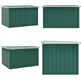 Gartenbox Grün 149x99x93 cm - Gartenbox - Stahlausstattung - Gartendekoration - Auflagenbox - Gartenaufbewahrung - Home & Living