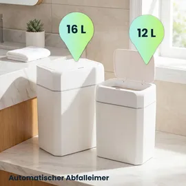 ideoon home Premium Sensor Mülleimer 12 l Weiss