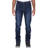 Modeka Sonic Mono Jeans - Dunkelblau - Kurz 34