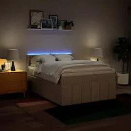 vidaXL Boxspringbett 160 x 200 cm Weiß