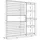 SKRAUT HOME Bücherregal 170 x 25 x 186 cm Eiche/Schwarz