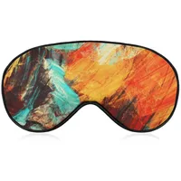Neuartige Verdunkelungs-Augenmaske, helles künstlerisches Spritzen, abstrakte Malerei, Farbe, Schlafmasken, Schlafmaske, Augenbinde, Augenabdeckung, Augenschutz mit verstellbarem Riemen, für Männer,