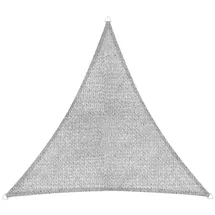 WINDHAGER Sonnensegel ELBA, Dreieck, Grau, dreieckig, Beschichtetes HDPE-Gewebe, 3,6 x 3,6 m, 135 g/m2, Sonnenschutz für Terrasse, Balkon oder Pool, inklusiv befestigungsseil, reißfest, waschbar