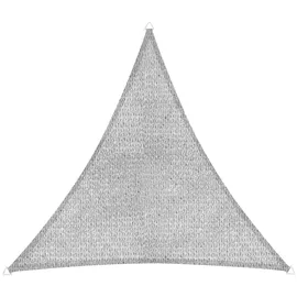 WINDHAGER Sonnensegel ELBA, Dreieck, Grau, dreieckig, Beschichtetes HDPE-Gewebe, 3,6 x 3,6 m, 135 g/m2, Sonnenschutz für Terrasse, Balkon oder Pool, inklusiv befestigungsseil, reißfest, waschbar