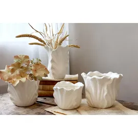 Chic Antique Fayence Ø 18 x 16 cm Creme