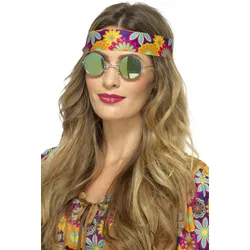 Verspiegelte Hippiebrille - OS