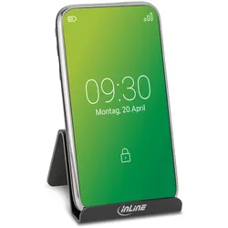 InLine Smartphone und Handy Halterung für Schreibtisch / Regal - schwarz