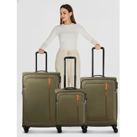 American Tourister Nitestream Koffer-Set 3-tlg. oliv/orange