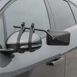 PRO PLUS 2x Universelle Wohnwagenspiegel mit elastischen Spanngummis Links u. Rechts – Inkl. Aufbewahrungstasche Caravanspiegel mit Flachglas