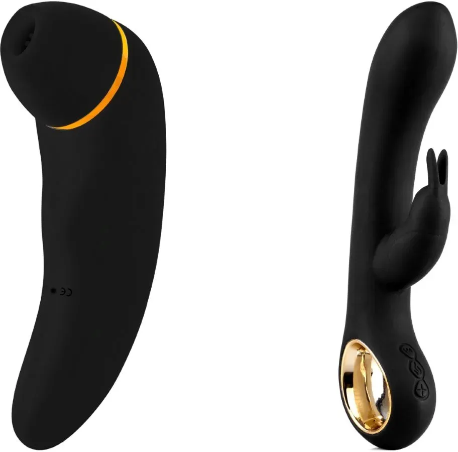 Hugbox Sextoy Bestseller Set – Clitorisstimulator en Rabbit Vibrator 30x30x20 cm