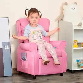 Homcom Kindersofa verstellbar 58 x 53 x 70 cm Holz rosa