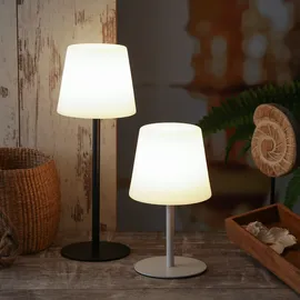 MARELIDA LED Garten Tischlampe Schwarz