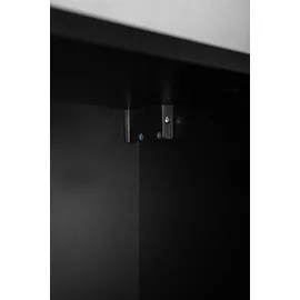 Rodan | Badmöbel | Schwarz Matt | B/H/T ca. 35/136/27 cm – Badezimmermöbel, Badezimmerschränk, Badschrank Hochschrank | 1 Softclose ... - Schwarz