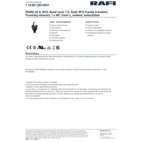 RAFI RAMO 22 Drehschalter 32V 0.1A 1 x 90°
