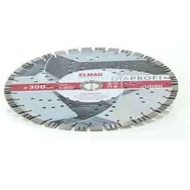 ELMAG DiaProfi-Diamantscheibe UNI-TURBO Ø300mm Bohrung: 25,4mm (für Trocken- und Nassschnitt)