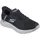 SKECHERS Go Walk Flex Hands Up Herren Slipper, schwarz, Obermaterial: 100% Textilmaterial TEXMAT., Schuhe Wanderschuh