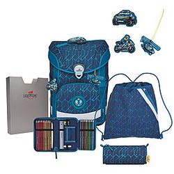 DerDieDas Ergoflex Easy Blue Speed 5tlg. Schulranzenset