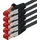 1aTTack 5x 0,5m - Cat 6 Netzwerk-Kabel Patch-Kabel Cat6 RJ45 SFTP - Schwarz