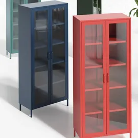 Jan Nowak Vitrine Angelo 80 x 185 x 45 cm Rot