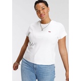 Levis Levi's® Plus T-Shirt SS BABY Tee Cropped- Form mit Logo, weiß