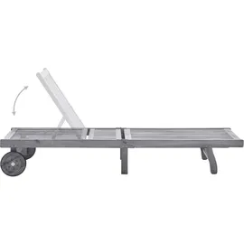 vidaXL Sonnenliege 115 x 65 x 85 cm Grau
