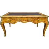 Casa Padrino Schreibtisch Vogelaugenahorn / Gold