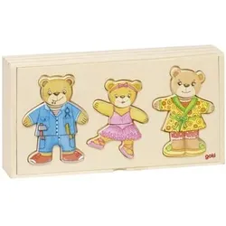 GOKI 57811 Anziehpuppenpuzzle Bärenfamilie GOKI basic