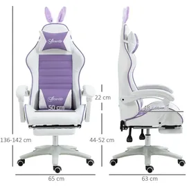 Vinsetto Gaming-Stuhl Violett PC