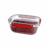 Michelino Frischhaltedose Lebensmitteldose Vorratsdose Serie Nora 1400 ml Rot
