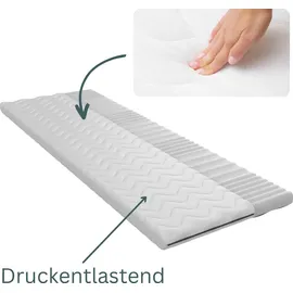 möbel-gerner Topper 7-Zonen Matratzentopper H3 140 x 200 cm weiß