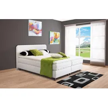 Westfalia Schlafkomfort Boxspringbett, inkl. Kaltschaum-Topper weiß