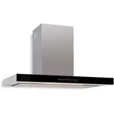 Klarstein Dunstabzugshaube Wandhaube 90 cm Schwarz