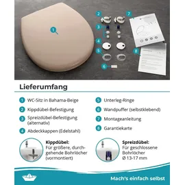 Calmwaters WC-Sitz Premium Bahamabeige