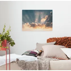 Komar Leinwandbild »Enlightenment - Größe 60 x 40 cm«, Baum-Blätter-Natur-Berge-Blumen-Foto-Jahreszeiten-Landschaft-Meer-Strand-Palmen, (Packung, 1 St.), Keilrahmenbild mi Echtholzrahmen Komar Farbe Bild(er): bunt