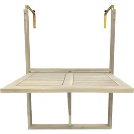 Estexo Balkonhängetisch Balkontisch Hängetisch Klapptisch Balkon Tisch Weiß Klappbar