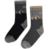 Jack Wolfskin Mount Multi Sock CL C Wandersocken 3er Pack Black/Grey 35-37