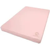 Jeflex - pink/beige Weichbodenmatte & Turnmatte 100 x 70 x 8 cm MADE IN GERMANY/faltbare Gymnastikmatte/platzsparende Fitnessmatte & faltbare Yogamatte/dicke Sportmatte für Kinderzimmer