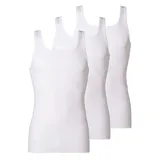 haasis bodywear 3er-Set: Unterhemd in weiß | Gr.: XL