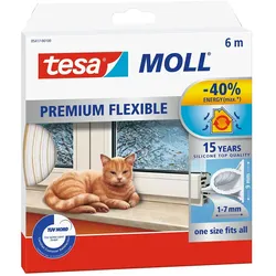 Tesa 05417-00100-01, Fenster, Rahmenlos, Oberhalb des Fensters, Weiß, Stoff, Sil