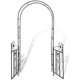 vidaXL Rosenbogen Rankgitter 202 x 220 x 50 cm Schwarz