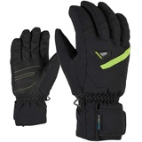 Ziener Herren Gary AS Ski-Handschuhe/Wintersport | Wasserdicht, Atmungsaktiv, Lime Green/Black, 10