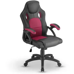 Juskys Racing Schreibtischstuhl Montreal ergonomisch Bürostuhl PC Gaming Stuhl – bordeaux