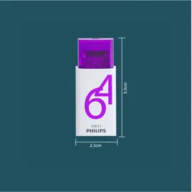 Philips USB 3.2 64GB Click Series Gen 1 USB-C